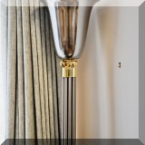 L20. Metal and brass torchiere floor lamp 71”h 
